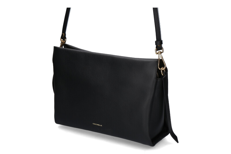 Coccinelle Tasche BOHEME GRANA DOUBLE GRAINED LEATHER- noir/schwarz 