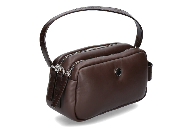 Hogan Umhängetasche DOPPIA ZIP- chocolate brown/braun