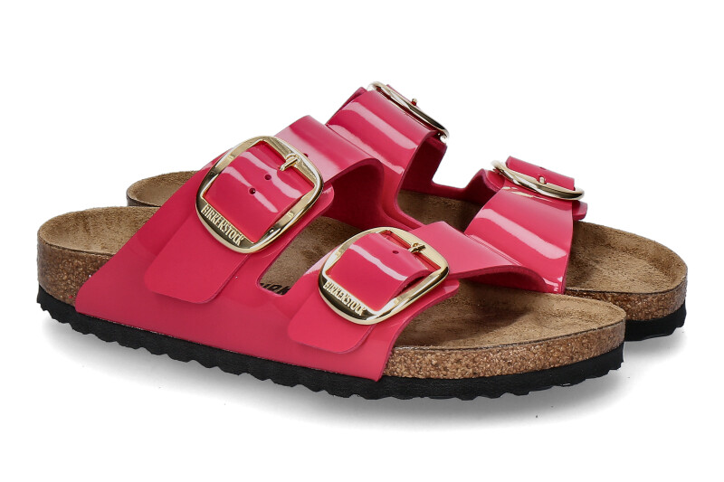 Birkenstock Pantolette ARIZONA SCHMAL BIG BUCKLE- patent fuchsia fusion