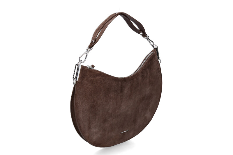 Coccinelle Tasche SUNUP SUEDE LEATHER- fondant brown/dunkelbraun