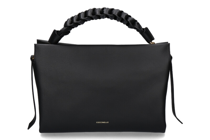 Coccinelle Tasche BOHEME GRANA DOUBLE GRAINED LEATHER- noir/schwarz 