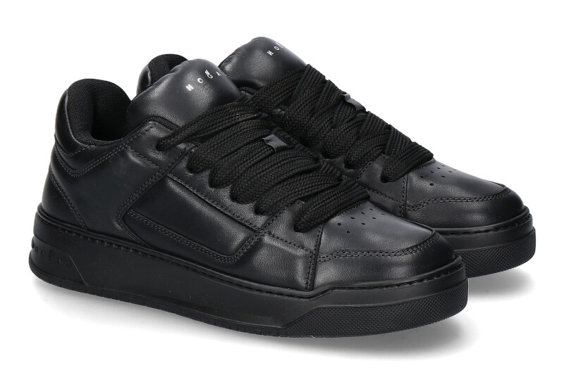 Hogan Herren- Sneaker ALLACCIATO LEATHER- nero/schwarz