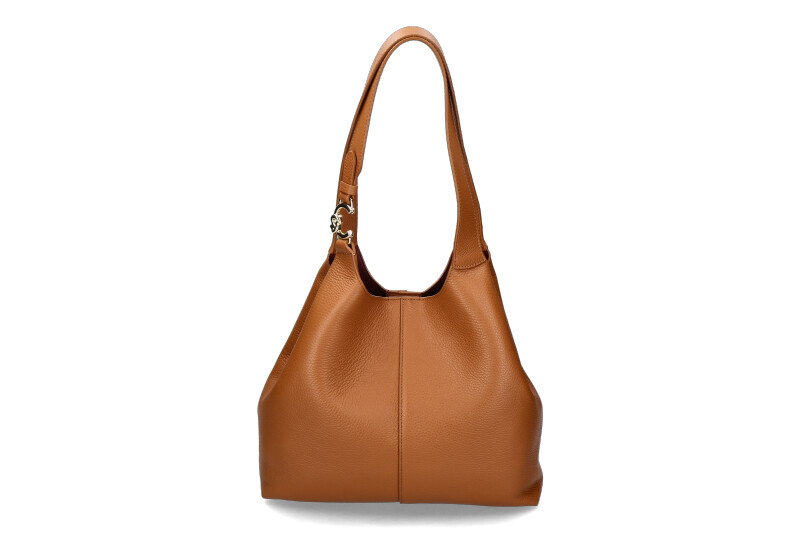 Coccinelle Beuteltasche C-EASY MEDIUM GRAINED LEATHER cuir/braun