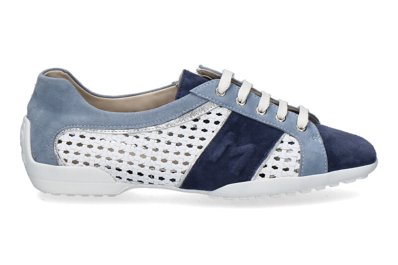 Mania Sneaker CAMOSCIO OSAKA- bianco/blue