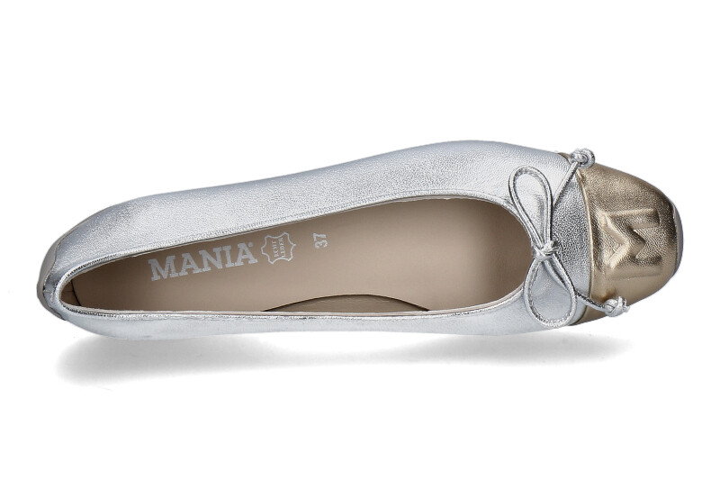 Mania Ballerina 1134 LAMINATO NAPPA- silber/ gold