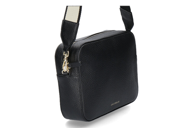 Coccinelle Umhängetasche MINI TEBE GRAINED LEATHER- noir/schwarz