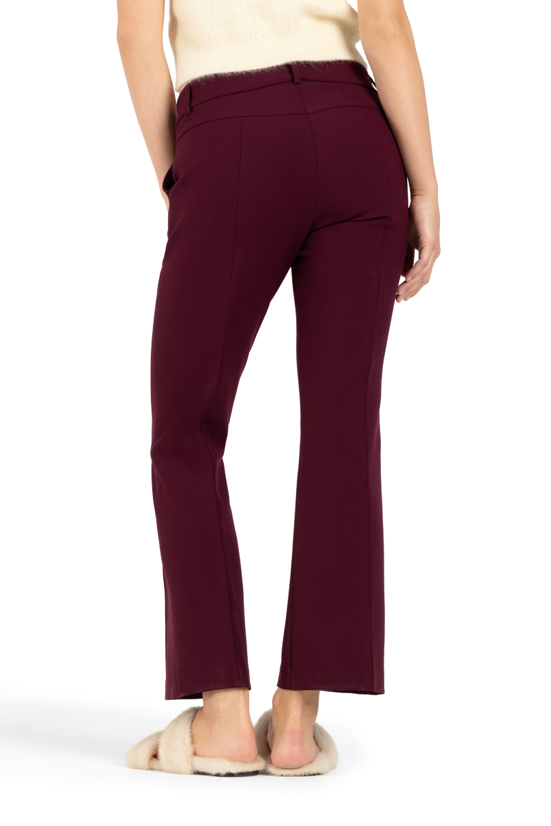 Cambio Stoffhose FARAH- cherry burgundy/weinrot