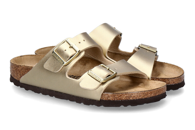 Birkenstock Pantolette ARIZONA SCHMAL BIG BUCKLE NUBUK sandcastle taupe