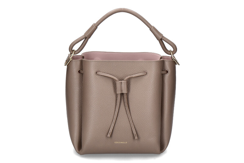 Coccinelle Umhängetasche ECLYPSE GRAINED LEATHER- warm taupe