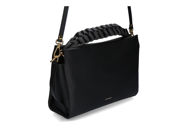 Coccinelle Tasche BOHEME GRANA DOUBLE GRAINED LEATHER- noir/schwarz 