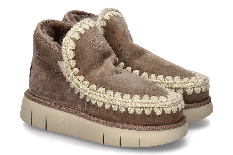 Mou Boots gefüttert ESKIMO BOUNCE SNEAKER- taupe/grau