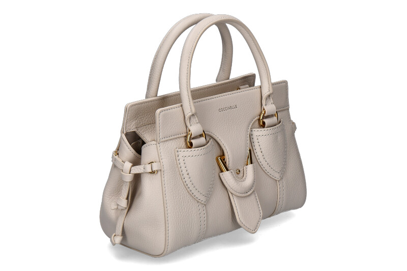 Coccinelle Tasche YORK GRAINED LEATHER- lambskin white/nature