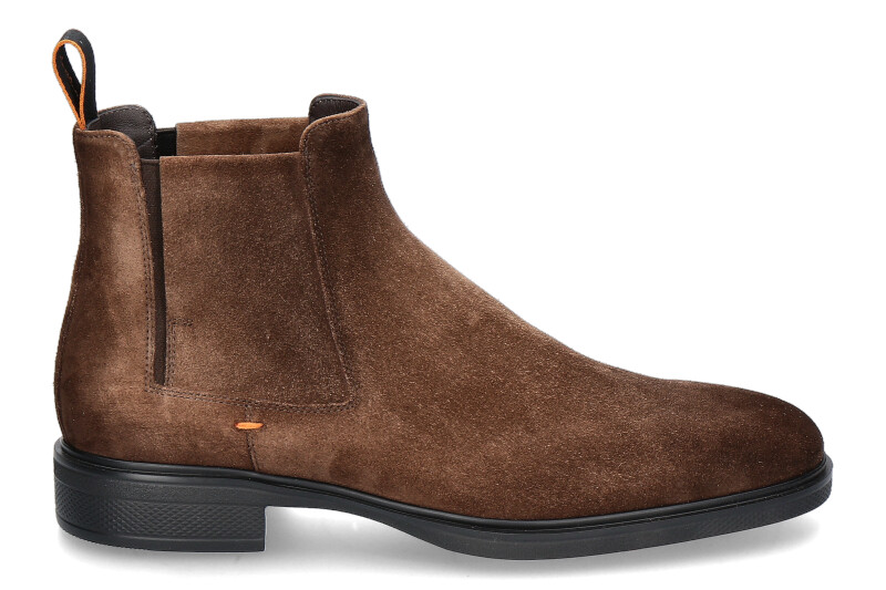 Santoni Herren- Chelsea Boot EASY WILDLEDER- brown/braun