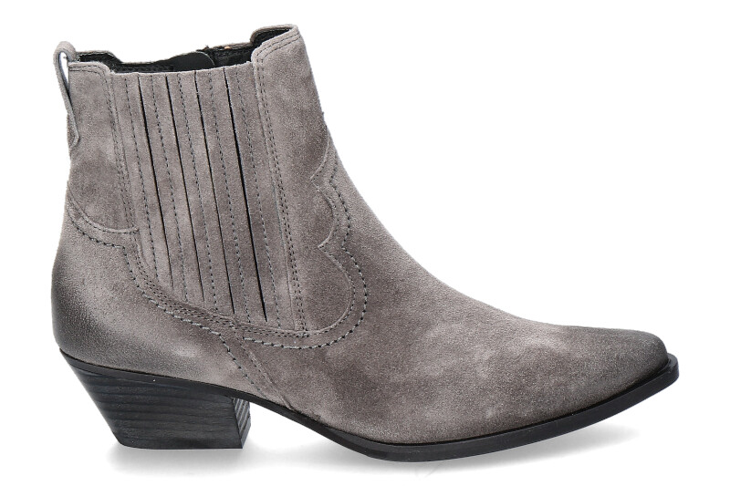 Paul Green Western- Bootie SOFT SUEDE- titan grau