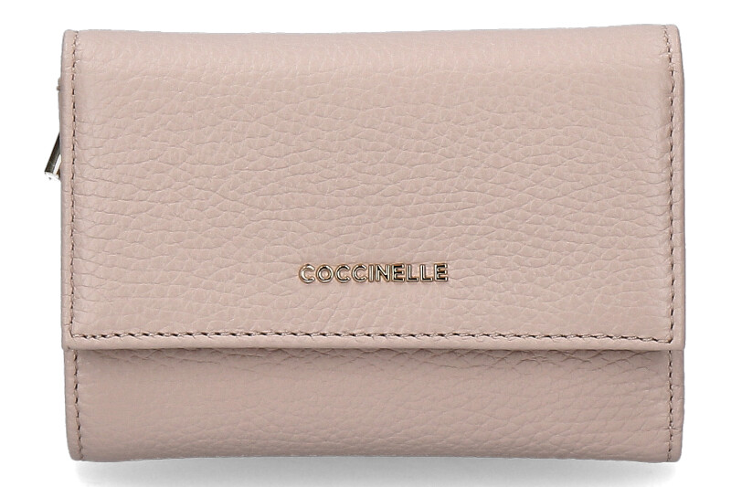 Coccinelle Portemonnaie GRAINED LEATHER METALLIC SOFT- rosette/rosa