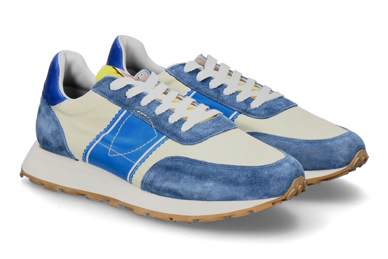 Philippe Model Herren- Sneaker TOUR MONDIAL VINTAGE POP BEURRE bleu/blau