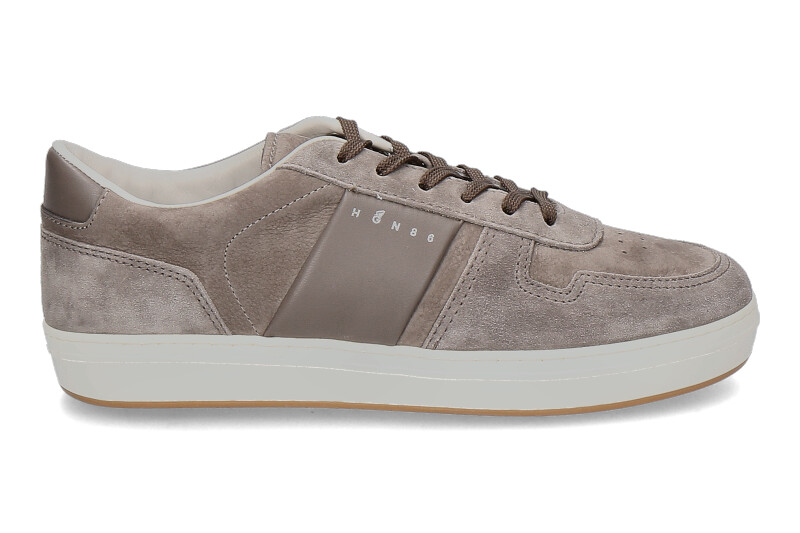 Hogan Herren- Sneaker ALLACCIATO FASCIA LOGO- taupe