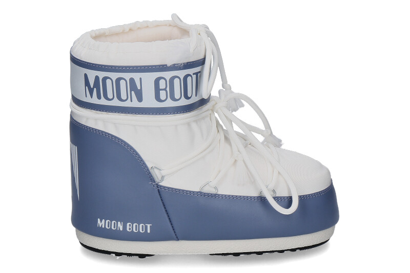 Moon Boot Bootie ICON LOW NYLON- elephant grey/white