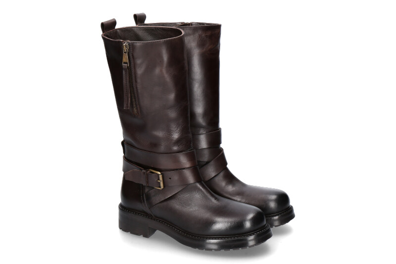 Strategia Biker- Boots RANGER BOSTON- fondente/dunkelbraun