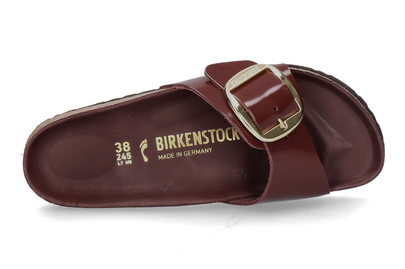 Birkenstock Pantolette MADRID BIG BUCKLE SCHMAL- chocolate/ braun