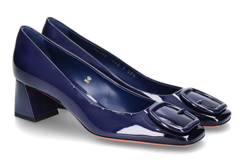 Santoni Damen- Pumps HASMIG LACK- blue/dunkelblau