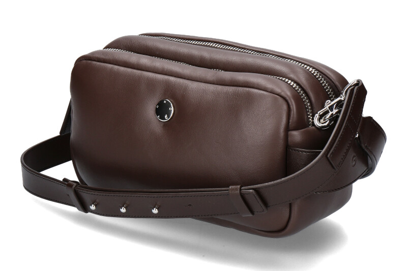 Hogan Umhängetasche DOPPIA ZIP- chocolate brown/braun