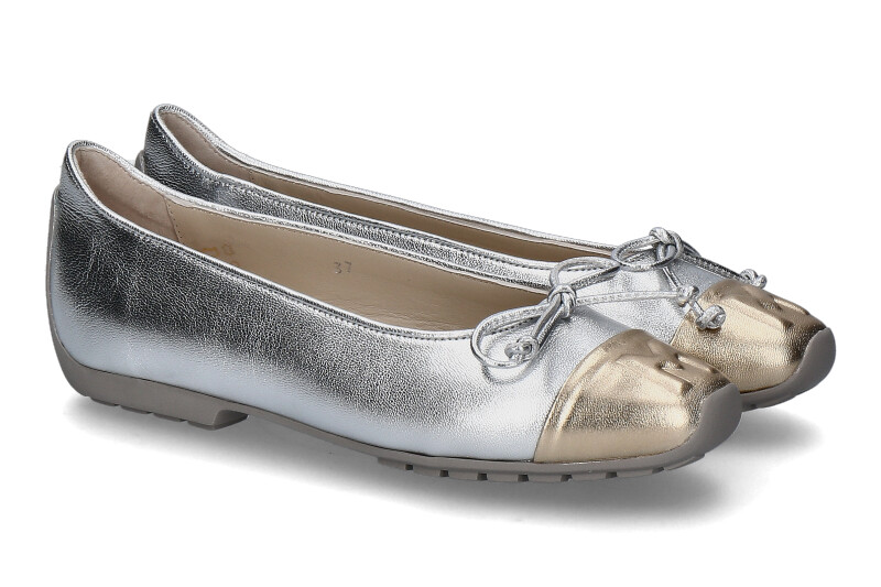 Mania Ballerina 1134 LAMINATO NAPPA- silber/ gold