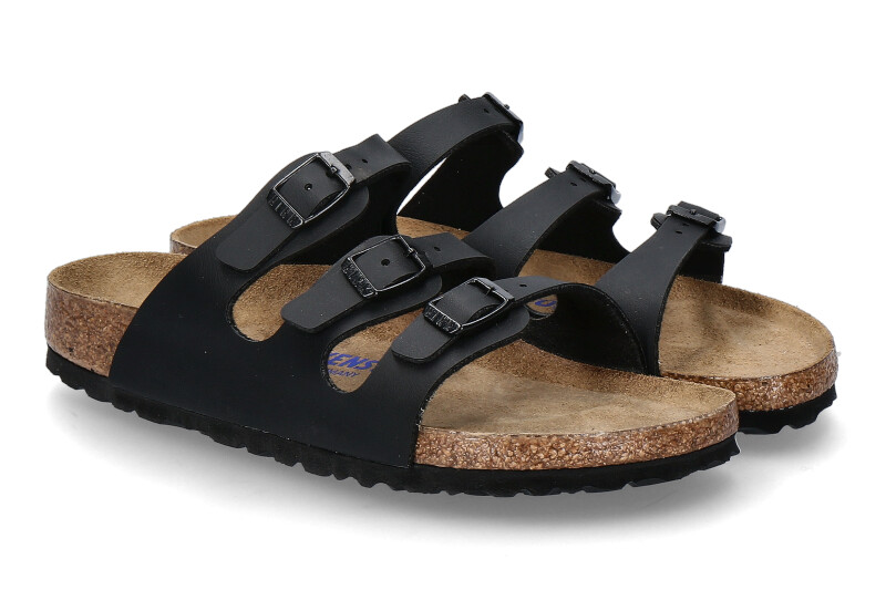Birkenstock Pantolette FLORIDA BS BIRKO-FLOR- black/schwarz