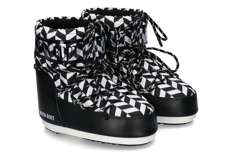 Moon Boot Bootie ICON LOW OPTICAL- black/white