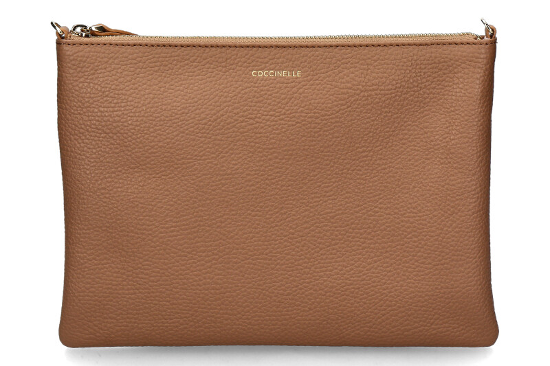 Coccinelle Clutch CROSSBODY MEDIUM- skin/braun