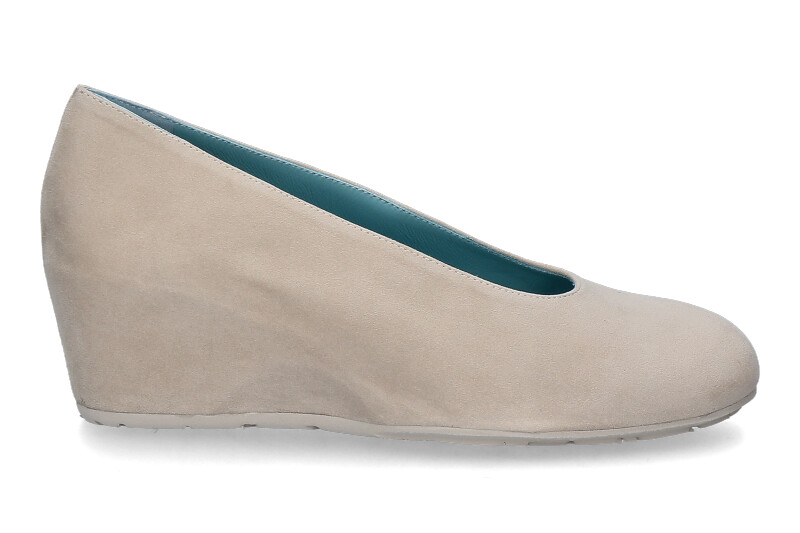 Thierry Rabotin Keilpumps DACIO CAMOSCIO- light ivory/hellbeige