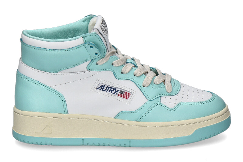 Autry Mid-Cut Sneaker WHITE TURQUOISE WB20