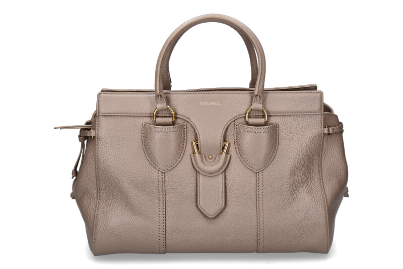 Coccinelle Tasche YORK LARGE GRAINED LEATHER- warm taupe