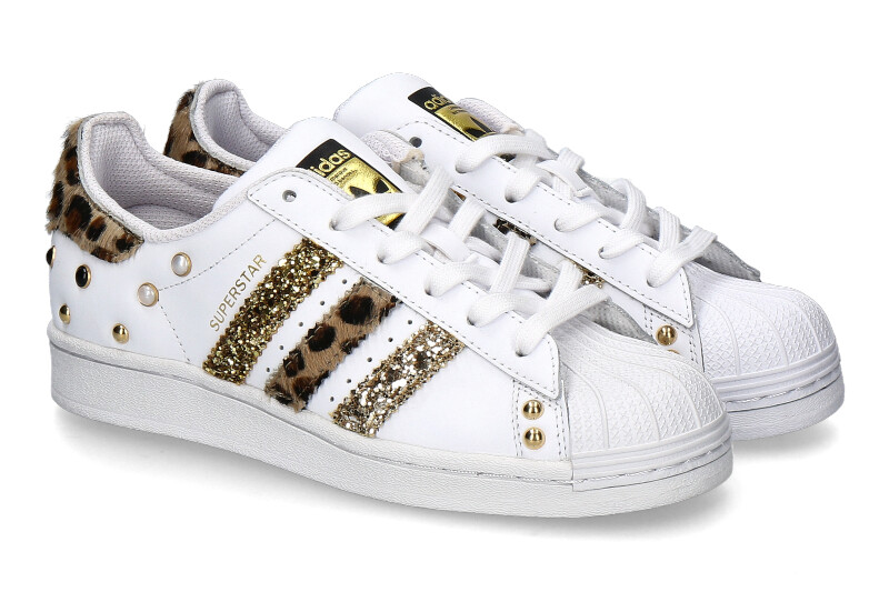 Adidas by BallodaSola Sneaker SUPERSTAR PONY- leopardino/ gold/ glitter