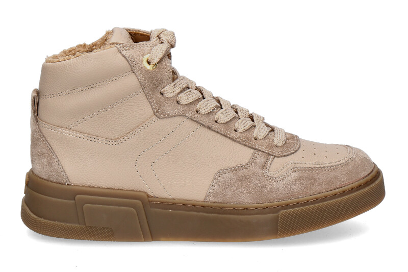 Paul Green High Top Sneaker SOFT SUEDE MAINCALF- almond/beige