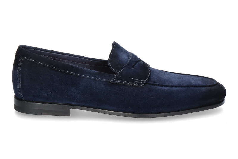 Santoni Herren- Loafer CARLOS- blue/dunkelblau