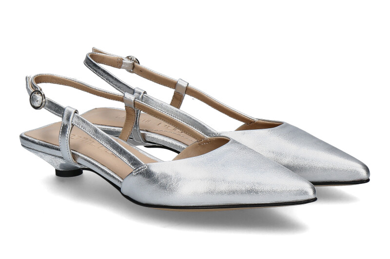 Pomme d'Or Slingpumps LAMINATO- argento/silber