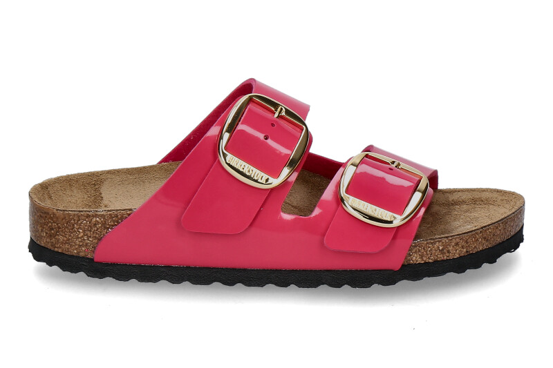 Birkenstock Pantolette ARIZONA SCHMAL BIG BUCKLE- patent fuchsia fusion