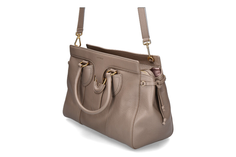 Coccinelle Tasche YORK LARGE GRAINED LEATHER- warm taupe