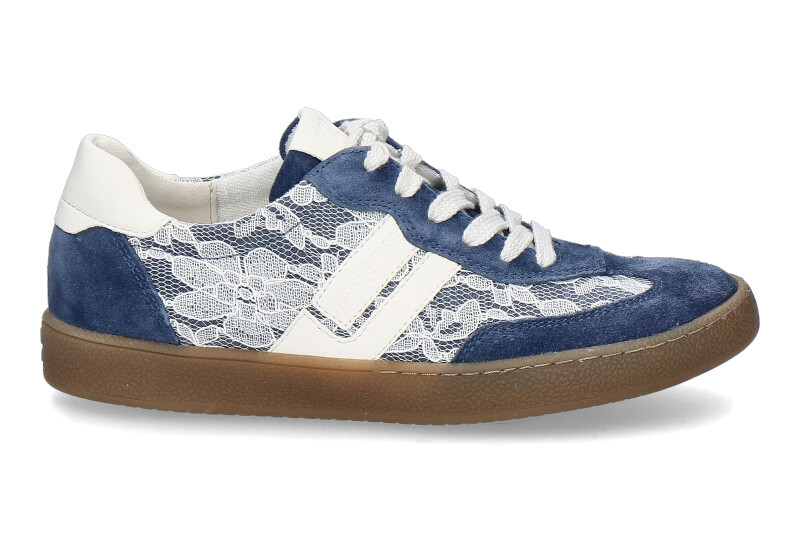 Paul Green Sneaker SUEDE/LACE- lake/white