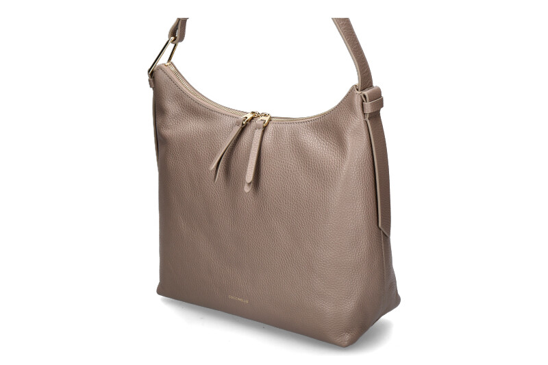 Coccinelle Tasche MALORY GRAINED LEATHER- warm taupe