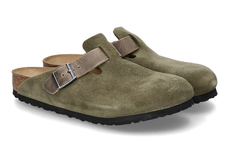 Birkenstock boston suede clogs online