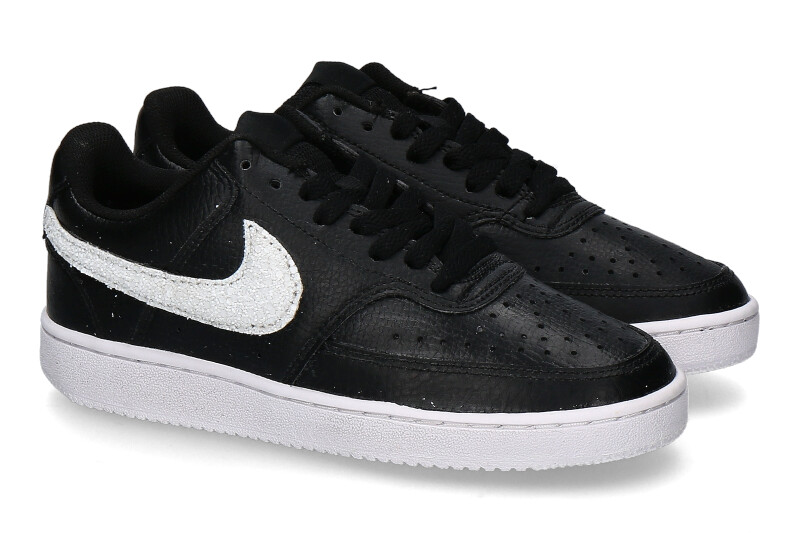 Nike Sneaker by Ballo Da Sola COURT VISION LOW BLACK GLITTER 