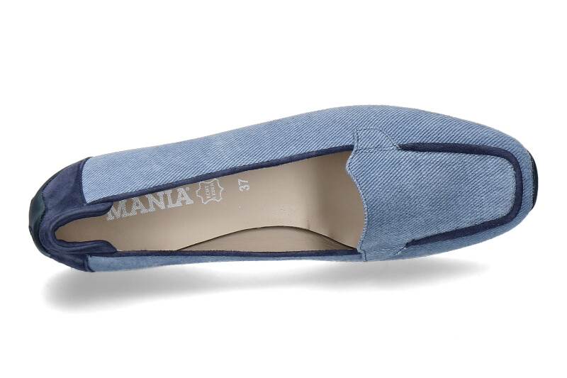 Mania Slipper POLO CAMOSCIO- jeans/blau