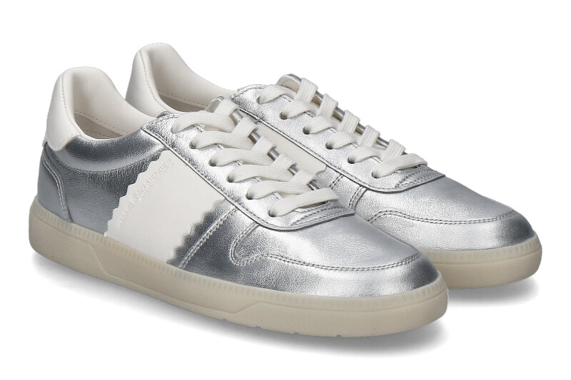 Kennel & Schmenger Sneaker POP METAL CALF NAPPA- argento/butter 