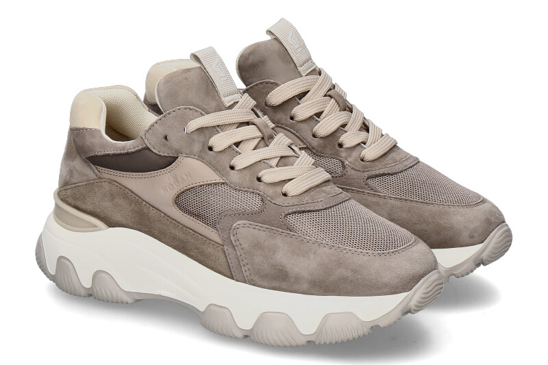 Hogan Damen- Sneaker HYPERACTIVE ALLACCIATO- taupe