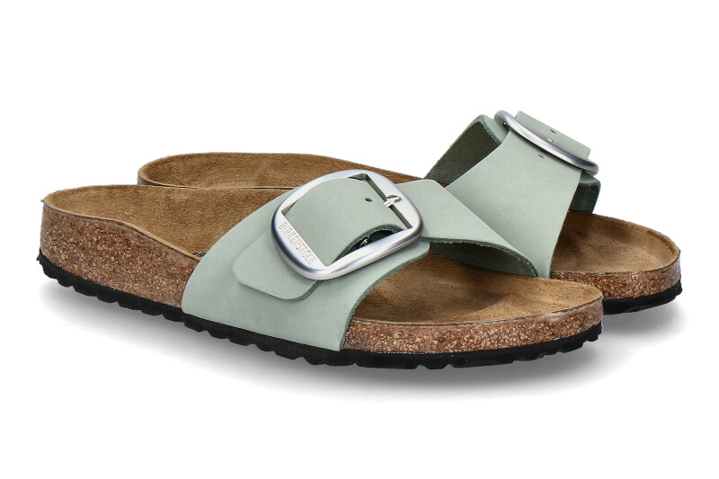 Birkenstock Pantolette MADRID SCHMAL BIG BUCKLE- pure sage