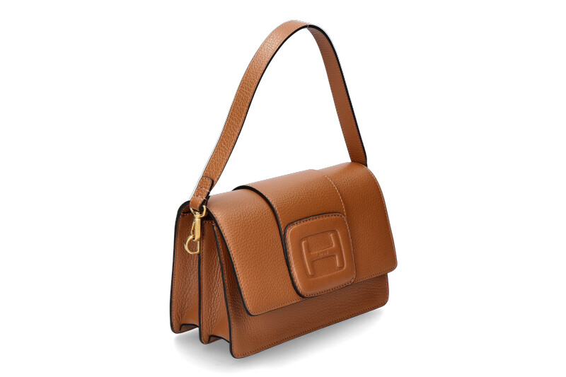 Hogan Umhängetasche TRACCOLLA RETTANG EMBOSSED- brown/braun