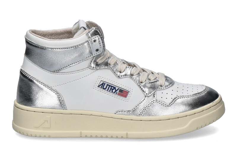 Autry Sneaker MID WOMAN WB18- white/silver