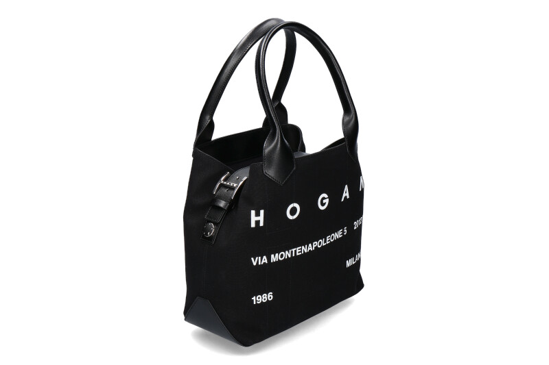 Hogan Beuteltasche SCRIPT CANVAS SHOPPING MEDIA- schwarz